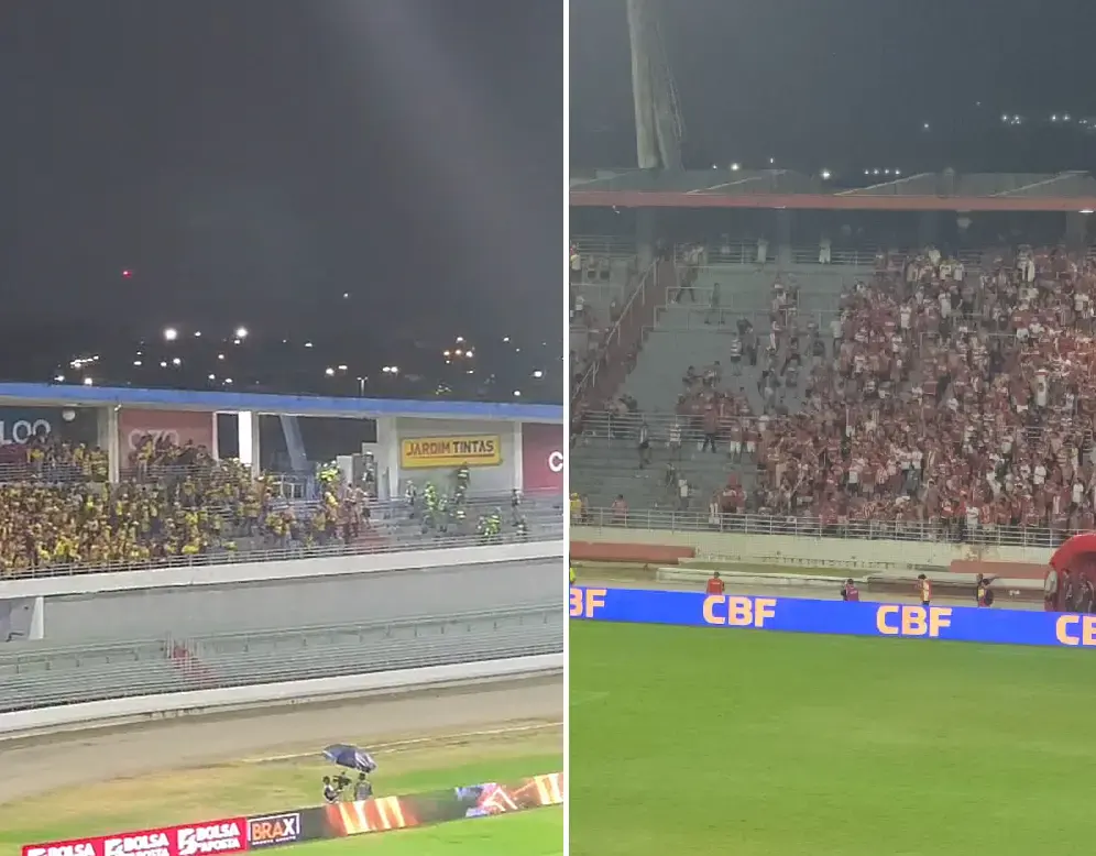 Vídeos: CRB e Sport acaba com confusão e agressões entre PMs e torcedores